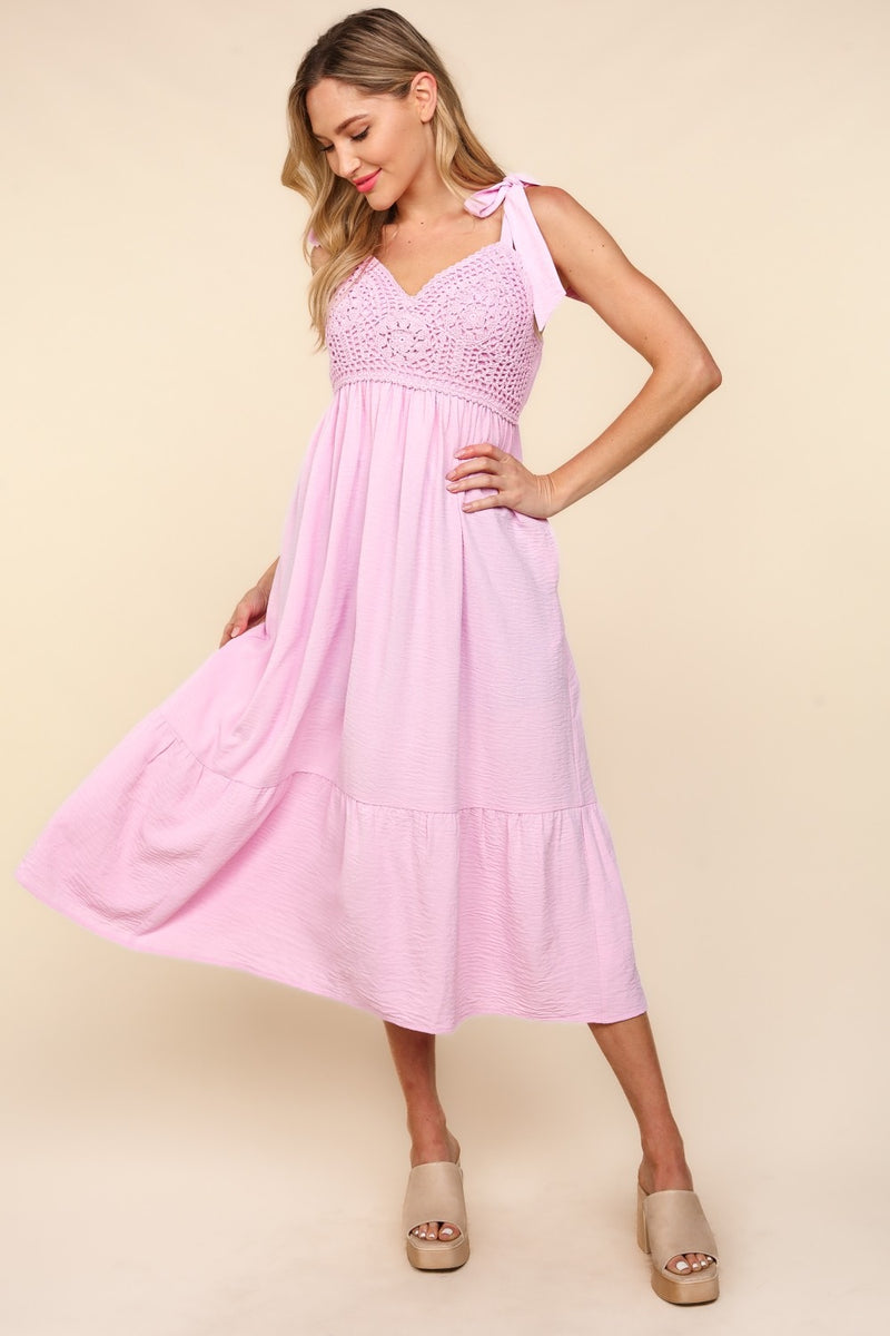 Francesca Crochet Lace Midi Dress (Online Only) – Seven x Seven