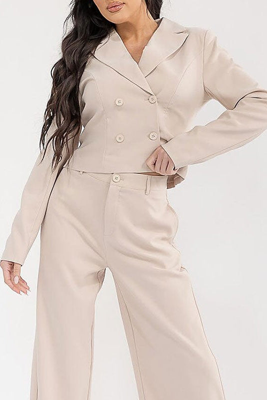 ALIX BLAZER SET TOP – Seven x Seven