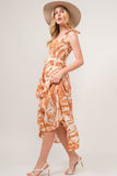Island Girl Smocked Midi Tiered Dress (Online Only)