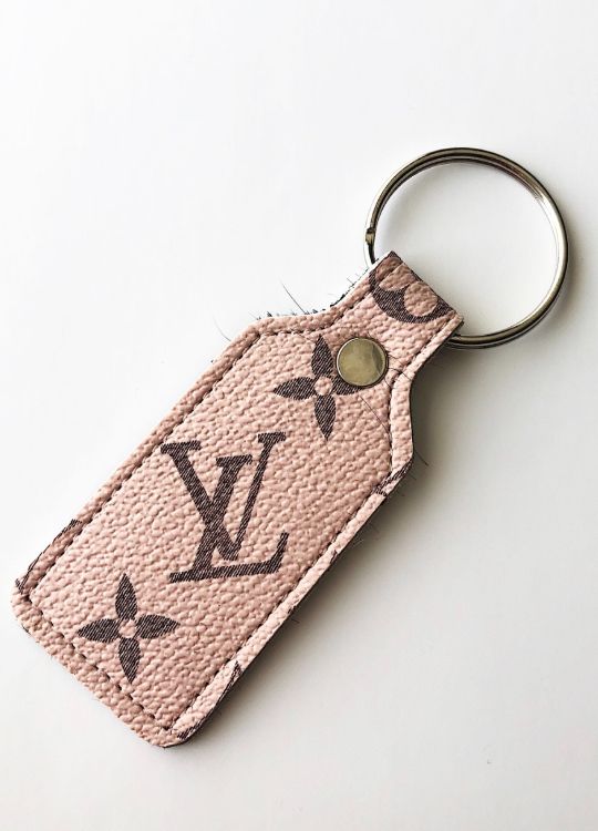 LV Keychain Pink Edges - repurposed – Nikos Leather