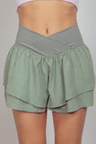 Sage V-Waist Layered Active Shorts (Online Only)