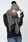 MATCHING SCARF & POM BEANIE SET