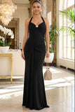 ISABELLA NOIR HALTER MAXI DRESS