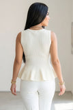 CARA SWEATER TOP - IVORY