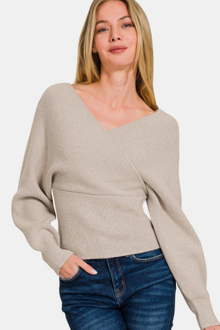 Blake Cross Wrap Sweater (Online Only)