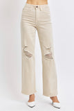 Judy Blue Bone Wide Leg Jeans (Online Only)