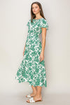 Adore You Floral Cutout Midi Dress (Online Only)