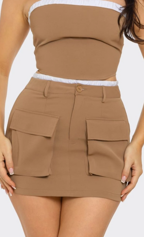 ALBA SET CARGO SKIRT