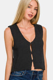 ZAINA HOOK & EYE SWEATER VEST (Online Only)