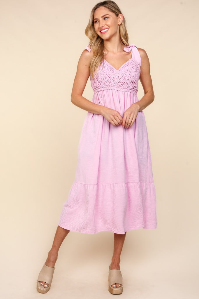Francesca Crochet Lace Midi Dress (Online Only) Seven x Seven Francesca Crochet Lace Midi Dress (Online Only) Seven x Seven