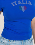 'ITALIA' RHINESTONE BABY TEE