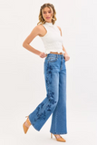 WESTLYN EMBROIDERED WIDE LEG JEANS