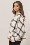 Natalia Plaid Long Sleeve Jacket (Online Only)