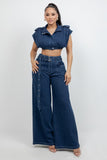 DOWNTOWN DENIM SET TOP