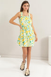 Florence Floral Tie Mini Dress (Online Only)