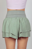 Sage V-Waist Layered Active Shorts (Online Only)