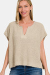 Cameron Side Slit Sweater Top (Online Only)