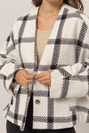 Natalia Plaid Long Sleeve Jacket (Online Only)