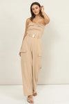 BAD AT LOVE CARGO JUMPSUIT