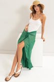 Ruffle Trim Cover Up Sarong Skirt (Online Only)