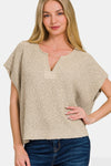 Cameron Side Slit Sweater Top (Online Only)