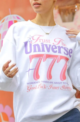 777 TRUST THE UNIVERSE SWEATSHIRT