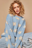 Daisy Pattern Drop Shoulder Sweater (Online Only)