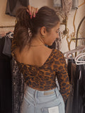 TANA MESH CHEETAH TOP