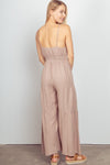 Easy Breezy Ruched Wide Leg Jumpsuit (Online Only)