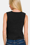 ZAINA HOOK & EYE SWEATER VEST (Online Only)