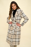 Fall Favorite Double-Breasted Plaid Coat (Online Only)