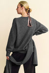 Dark Grey Sweater & Scarf Set (Online Only)