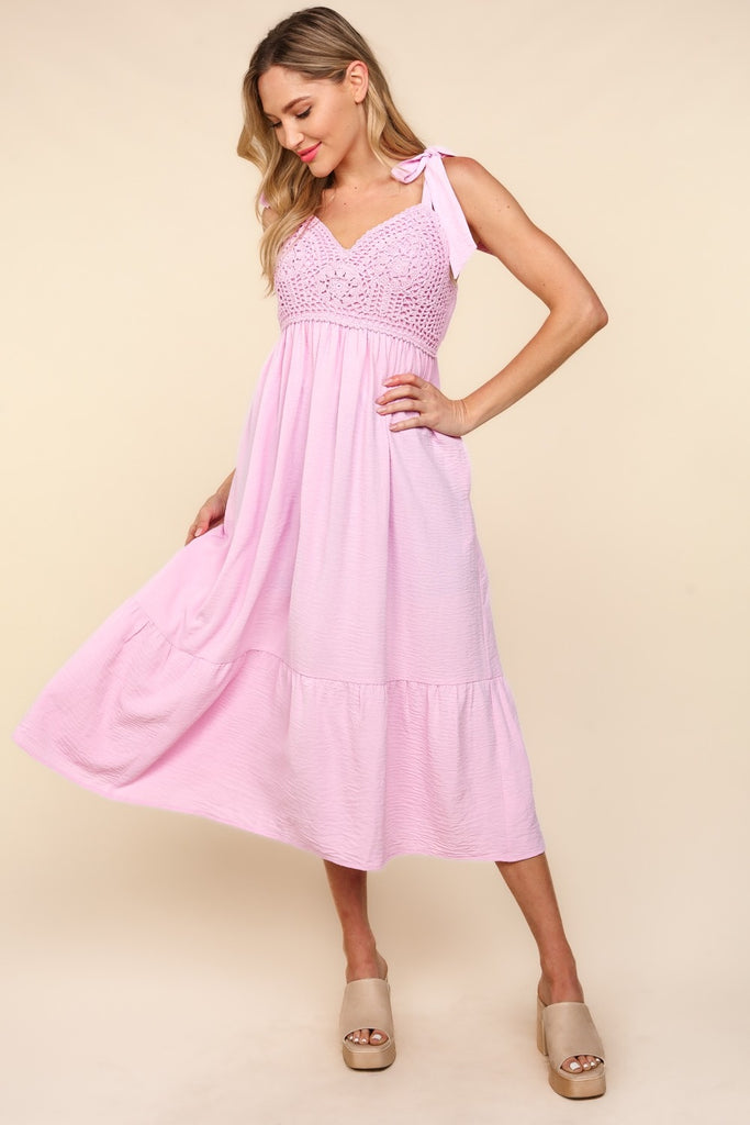 Francesca Crochet Lace Midi Dress (Online Only) Seven x Seven Francesca Crochet Lace Midi Dress (Online Only) Seven x Seven