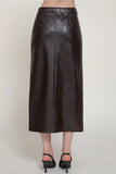 THE DARK CHOCOLATE SET MIDI SKIRT