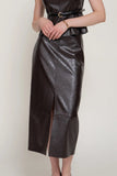 THE DARK CHOCOLATE SET MIDI SKIRT