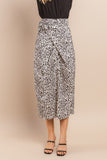 SELENE LEOPARD WRAP SKIRT