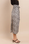 SELENE LEOPARD WRAP SKIRT