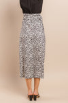 SELENE LEOPARD WRAP SKIRT