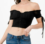 CHELLA MESH CROP TOP