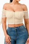 CHELLA MESH CROP TOP