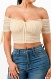 CHELLA MESH CROP TOP