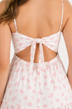 PETAL LANE OPEN BACK MAXI DRESS - PINK