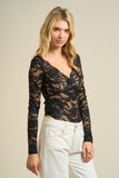 ILONA LACE-UP LACE BODYSUIT