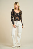 ILONA LACE-UP LACE BODYSUIT