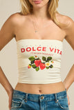 'DOLCE VITA' ITALIAN MARKET TUBE TOP