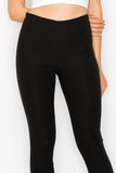 FRONT-SLIT CAPRI PANTS