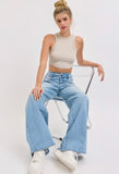 DYLAN WIDE LEG V-SHAPE JEANS