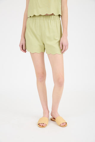 JOLIE SCALLOP HEM SET SHORTS