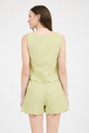 JOLIE SCALLOP HEM SET SHORTS