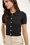 NAPLES KNIT CARDIGAN - BLACK